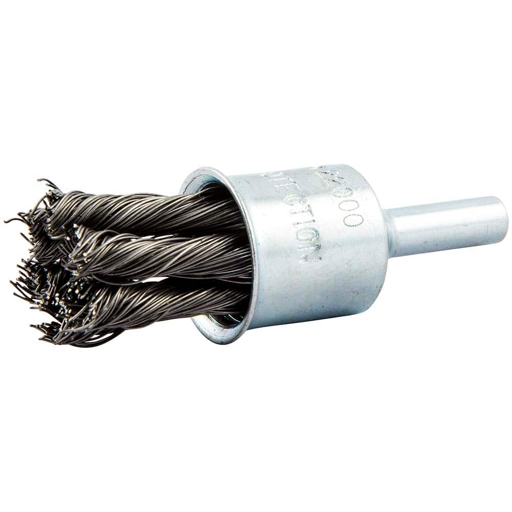 Norton - End Brushes Brush Diameter (Inch): 3/4 Fill Material: Carbon Steel - First Tool & Supply