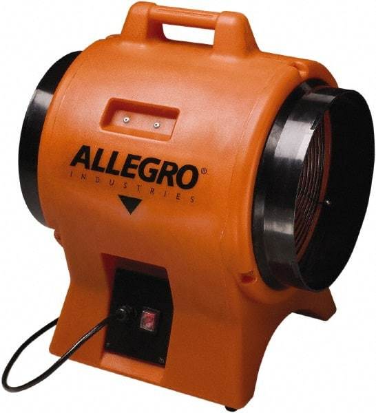 Allegro - 12" Inlet, Electric AC Axial Blower - 1 hp, 2,180 CFM (Free Air), 230 Max Voltage Rating - First Tool & Supply