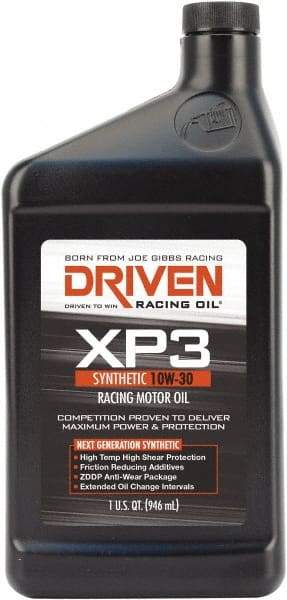 Joe Gibbs Driven Racing Oil - 1 Quart Synthetic Racing Oil - Grade 10W-30 - First Tool & Supply