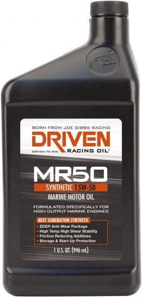 Joe Gibbs Driven Racing Oil - 1 Quart Synthetic Marine Oil - Grade 15W-50 - First Tool & Supply