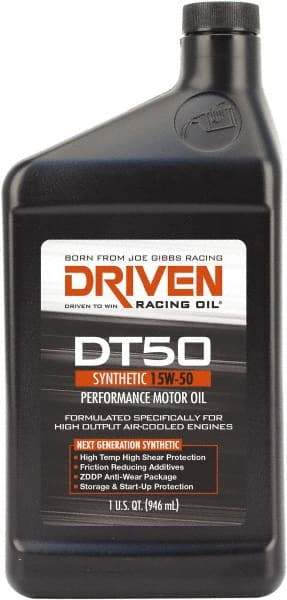 Joe Gibbs Driven Racing Oil - 1 Quart Synthetic Engine Oil - Grade 15W-50 - First Tool & Supply