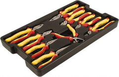 Wiha - 9 Piece Insulated Pliers, Cutters & Molded Tray Hand Tool Set - Comes in Box - First Tool & Supply