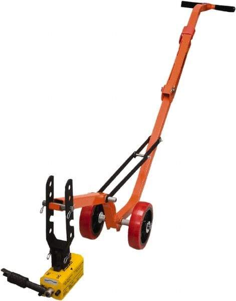 Allegro - Manhole Equipment & Accessories Type: Magnetic Manhole Lid Lifter w/Steel Dolly and Magnet (Lift Weight: 660lb Flat; 330lb Round) - First Tool & Supply