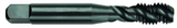 10-32 Dia. - GH3 - 3 FL - Premium HSS - Black Oxide Semi Bottoming Spiral FL Tap - First Tool & Supply