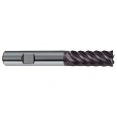 8mm Dia. - 63mm OAL - 45° Helix Firex Carbide End Mill - 6 FL - First Tool & Supply