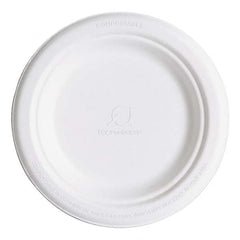 ECO PRODUCTS - Renewable & Compostable Sugarcane Plates, 6", 1000/Carton - First Tool & Supply