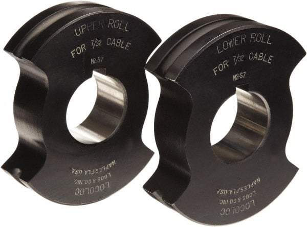 Loos & Co. - 3/32" Straight Shank Terminal Roll Crimping Die - Metal/Black - First Tool & Supply