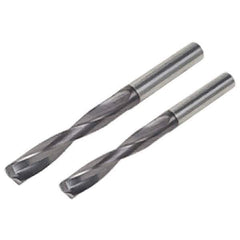 Iscar - 6mm Solid Carbide Jobber Drill - AlTiN Finish, Right Hand Cut, Spiral Flute, Straight Shank, 82mm OAL, Standard Point - First Tool & Supply