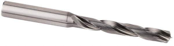 Kennametal - 10.8mm 135° Solid Carbide Jobber Drill - Multilayer AlCr Finish, Right Hand Cut, Spiral Flute, Straight Shank, 118mm OAL, Standard Point - First Tool & Supply