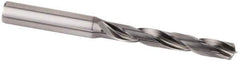 Kennametal - 8.2mm 135° Solid Carbide Jobber Drill - Multilayer AlCr Finish, Right Hand Cut, Spiral Flute, Straight Shank, 103mm OAL, Standard Point - First Tool & Supply