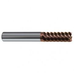 1/2" Dia. - 3" OAL - 45° Helix Nano-SI Carbide End Mill - 6 FL - First Tool & Supply