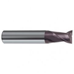 1/8 Dia. x 1-1/2 Overall Length 2-Flute Square End Solid Carbide SE End Mill-Round Shank-Center Cut-Firex - First Tool & Supply