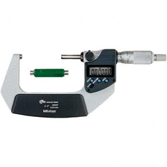 Mitutoyo - Electronic Outside Micrometers Type: Coolant-proof Minimum Measurement (Decimal Inch): 2.0000 - First Tool & Supply