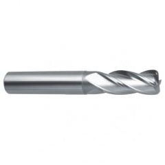 6mm Dia. x 57mm Overall Length 4-Flute Square End Solid Carbide SE End Mill-Round Shank-Center Cut-Uncoated - First Tool & Supply