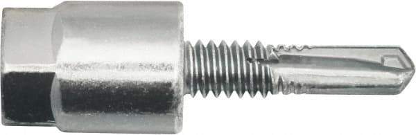 Powers Fasteners - 3/8" Zinc-Plated Steel Vertical (End Drilled) Mount Threaded Rod Anchor - 1/4" Diam x 1-1/2" Long, Hex Head, 2,375 Lb Ultimate Pullout, For Use with Steel - First Tool & Supply