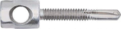 Powers Fasteners - 3/8" Zinc-Plated Steel Horizontal (Cross Drilled) Mount Threaded Rod Anchor - 1/4" Diam x 1" Long, Hex Head, 2,810 Lb Ultimate Pullout, For Use with Steel - First Tool & Supply