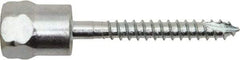 Powers Fasteners - 3/8" Zinc-Plated Steel Vertical (End Drilled) Mount Threaded Rod Anchor - 1/4" Diam x 2" Long, Hex Head, 1,510 Lb Ultimate Pullout, For Use with Wood - First Tool & Supply