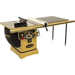 Powermatic - 10" Blade Diam, 5/8" Arbor Diam, 1 Phase Table Saw - 5 hp, 230 Volt, 11-1/4" Cutting Depth - First Tool & Supply