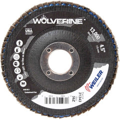 4 1/2″ - 7/8″ - 36 Grit - T29 Zirconium Wolverine Fast Cut Flap Disc - First Tool & Supply