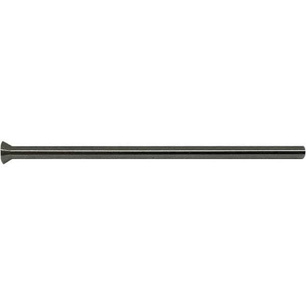 Gibraltar - 0.082" Pin Diam, 0.1476" Head Diam x 0.1033" Head Height, 2-1/2" OAL, Conical Pin - High Speed Steel - First Tool & Supply