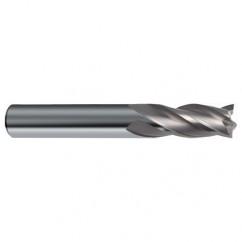 31/64 Dia. x 3 Overall Length 4-Flute Square End Solid Carbide SE End Mill-Round Shank-Center Cut-Uncoated - First Tool & Supply