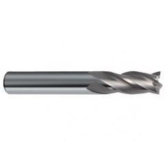 7/16 Dia. x 4-1/2 Overall Length 4-Flute Square End Solid Carbide SE End Mill-Round Shank-Center Cut-Uncoated - First Tool & Supply