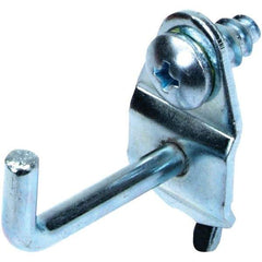 NMC - 1-1/8" Long Pegboard Hook - 1-1/8" Projection, 90° Bend, Steel - First Tool & Supply