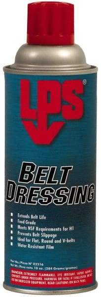 LPS - 10 Ounce Container Clear Aerosol, Belt and Conveyor Dressing - Food Grade, 352°F Max - First Tool & Supply