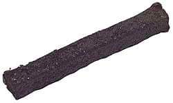 Made in USA - 5/8" x 2.3' Spool Length, Acrylic Fiber Graphite Yarn Compression Packing - 500° F Max, Dark Gray - First Tool & Supply