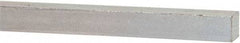 Made in USA - 12" Long x 3/8" High x 3/8" Wide, Zinc-Plated Oversized Key Stock - C1018 Steel - First Tool & Supply