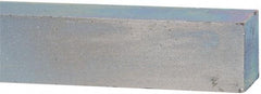 Made in USA - 12" Long x 1" High x 1" Wide, Zinc-Plated Oversized Key Stock - C1018 Steel - First Tool & Supply