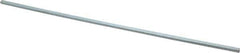 Made in USA - 12" Long, Zinc-Plated Step Key Stock for Shafts - C1018 Steel - First Tool & Supply