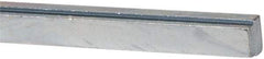 Made in USA - 12" Long, Zinc-Plated Step Key Stock for Shafts - C1018 Steel - First Tool & Supply