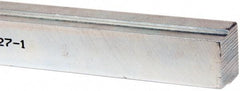 Made in USA - 12" Long, Zinc-Plated Step Key Stock for Shafts - C1018 Steel - First Tool & Supply