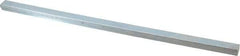 Made in USA - 12" Long, Zinc-Plated Step Key Stock for Gears - C1018 Steel - First Tool & Supply