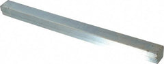 Made in USA - 12" Long, Zinc-Plated Step Key Stock for Gears - C1018 Steel - First Tool & Supply