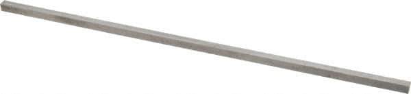 Made in USA - 12" Long x 1/4" High x 1/4" Wide, Undersized Key Stock - Type 316 Stainless Steel - First Tool & Supply