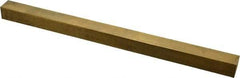 Made in USA - 12" Long x 3/4" High x 3/4" Wide, Over/Undersized Key Stock - Alloy 360 Brass - First Tool & Supply