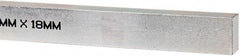 Made in USA - 12" Long, Zinc-Plated Oversized Key Stock - C1045 Steel - First Tool & Supply