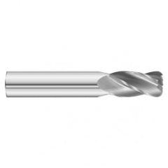 5/16 Dia. x 2-1/2 Overall Length 4-Flute .120 C/R Solid Carbide SE End Mill-Round Shank-Center Cut-Uncoated - First Tool & Supply