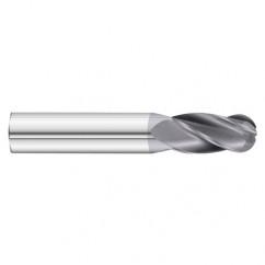 27/64 x 1 x 2-3/4 4 Flute Ball Nose  End Mill- Series 3200SD - First Tool & Supply