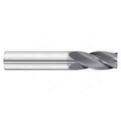 23/64 Dia. x 2-1/2 Overall Length 4-Flute Square End Solid Carbide SE End Mill-Round Shank-Center Cut-TiAlN - First Tool & Supply