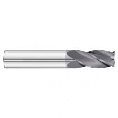 25/64 Dia. x 2-3/4 Overall Length 4-Flute Square End Solid Carbide SE End Mill-Round Shank-Center Cut-TiAlN - First Tool & Supply