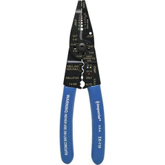 Imperial - 10 to 22 AWG Capacity Wire Stripper/Cutter/Crimper - 8-1/4" OAL, Hardened Steel with Cushion Grip Handle - First Tool & Supply