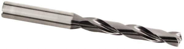 Kennametal - 4.2mm 135° Solid Carbide Jobber Drill - Multilayer TiAlN Finish, Right Hand Cut, Spiral Flute, Straight Shank, 74mm OAL, Standard Point - First Tool & Supply