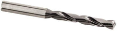 Kennametal - 4.2mm 135° Solid Carbide Jobber Drill - Multilayer TiAlN Finish, Right Hand Cut, Spiral Flute, Straight Shank, 74mm OAL, Standard Point - First Tool & Supply