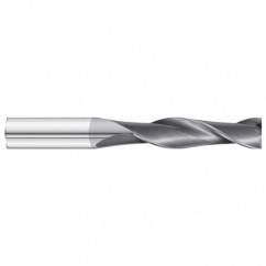 3/16 Dia. x 3 Overall Length 2-Flute Square End Solid Carbide SE End Mill-Round Shank-Center Cut-TiAlN - First Tool & Supply