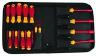 Insulated Slotted 2.0 - 8.0mm Phillips #1 - 3 Inch Nut Drivers 1/4" - 1/2". 15 Piece in Carry Case - First Tool & Supply