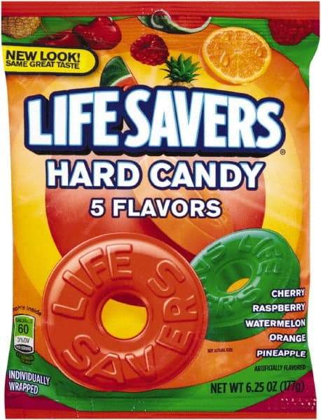 LifeSavers - Candy - Original Five Flavors Hard Candy, Individually Wrapped, 6.25oz Bag - First Tool & Supply