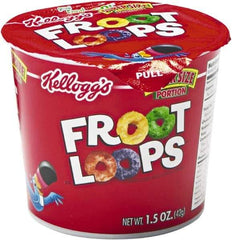 Kellogg's - Cereal - Froot Loops Breakfast Cereal, Single-Serve 1.5oz Cup, 6/Box - First Tool & Supply